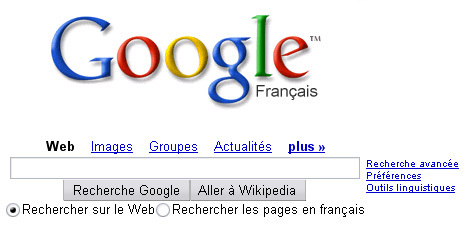 Nouvelle interface Google